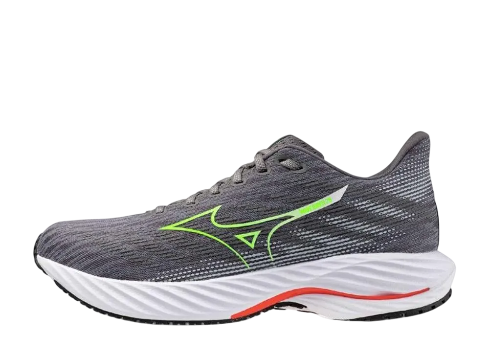 ミズノ ウエーブライダー28 SW "グレー/ライトグリーン/レッド"