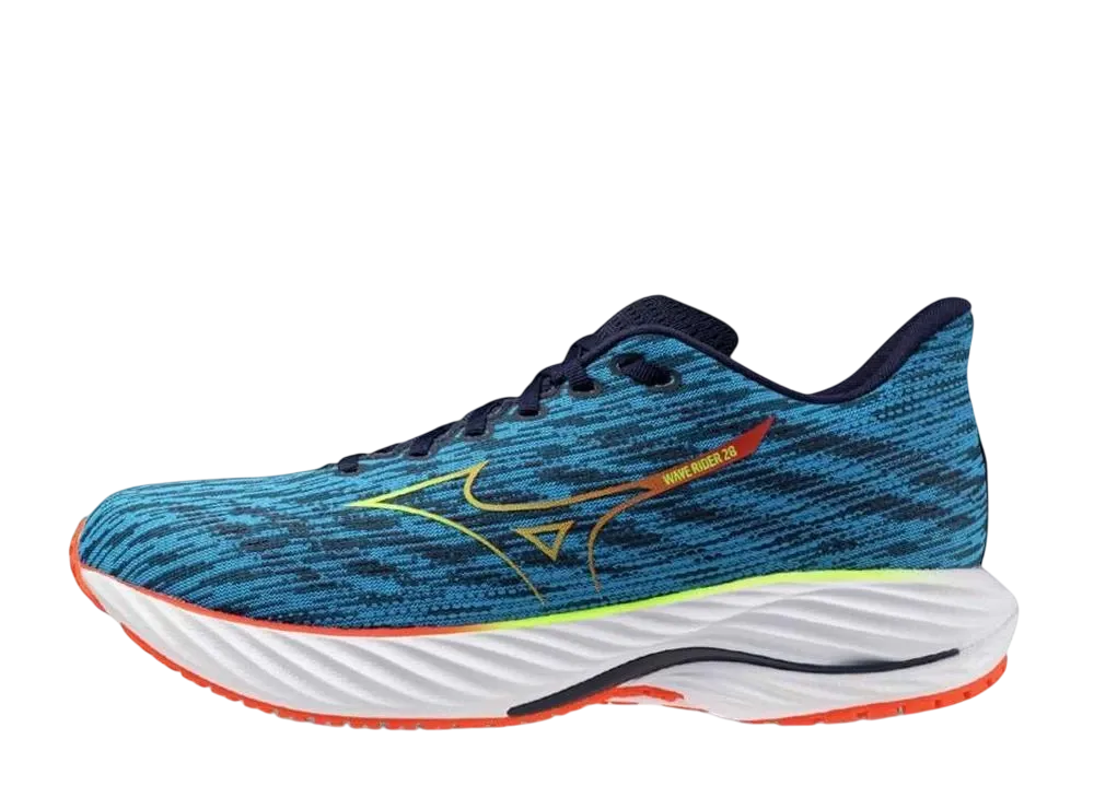 ミズノ ウエーブライダー28 SW "ブルー/ライトグリーン/レッド"