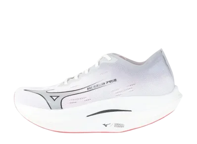 ミズノ ウエーブリベリオンプロ2 "ホワイト/シルバー/レッド"
