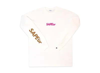 SAPEur Sakura Head Long Sleeve L/S Tee "White"