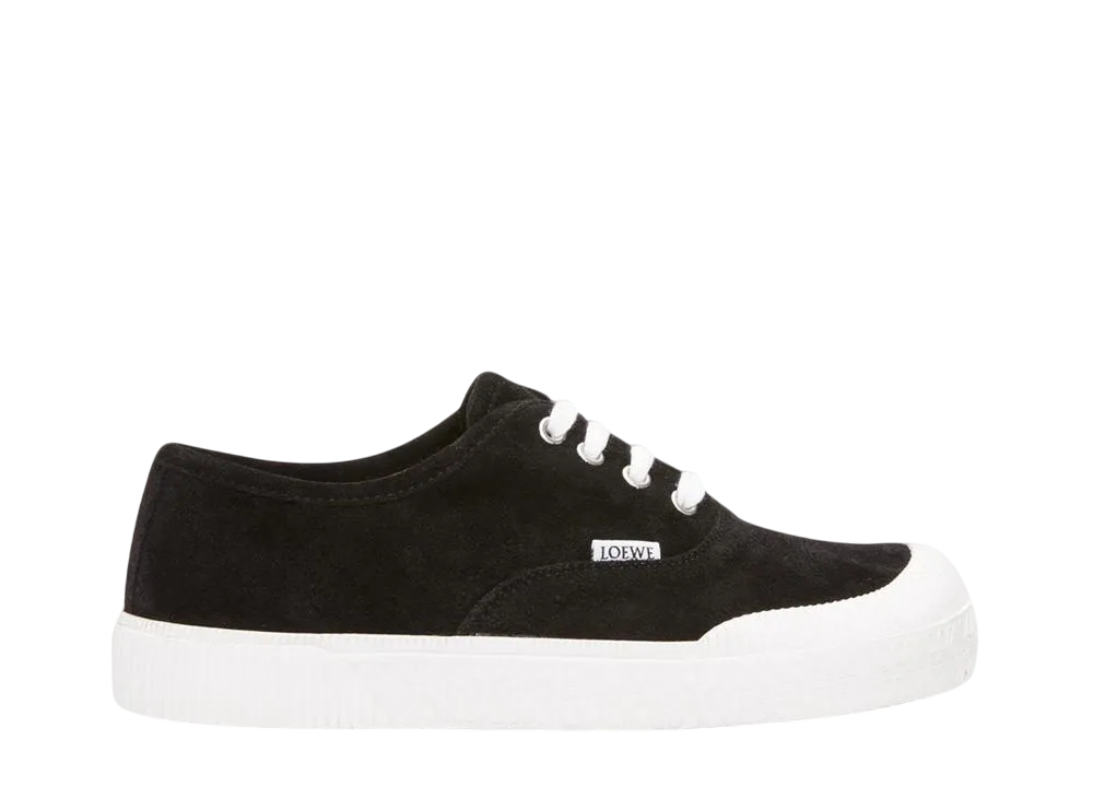 ロエベ ウィメンズ テラバルカ レースアップスニーカー スウェード "ブラック"