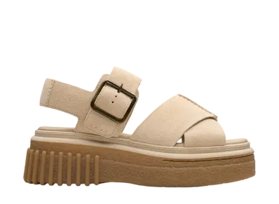 Clarks Women's Evamar Wish "Ecru Suede"