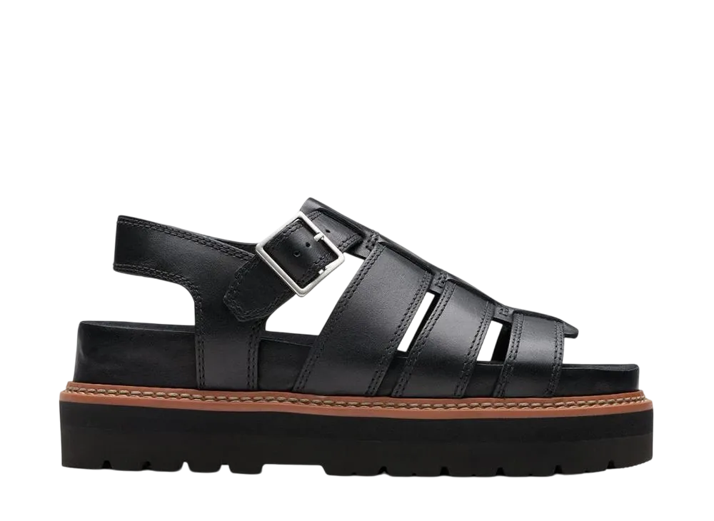 クラークス ウィメンズ オリアンナツイスト "ブラックレザー"