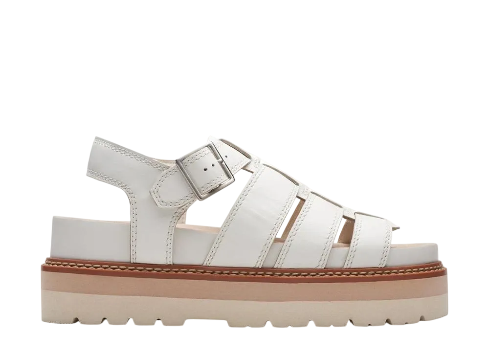 Clarks Women's Orianna Twist "Off White Leather"