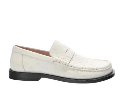 LOEWE Campo Loafer in Embossed Calfskin "Ecru"