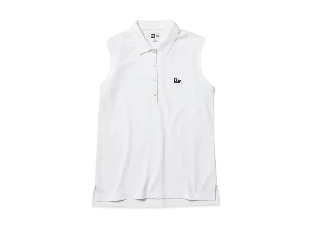 NEW ERA Golf Women's Sleeveless Polo Shirt "White"