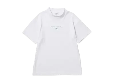 NEW ERA Golf Women's Short Sleeve Rib Mid Neck T-Shirt Circle OOTTF "White"