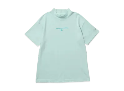 NEW ERA Golf Women's Short Sleeve Rib Mid Neck T-Shirt Circle OOTTF "Beach Kiss Blue"