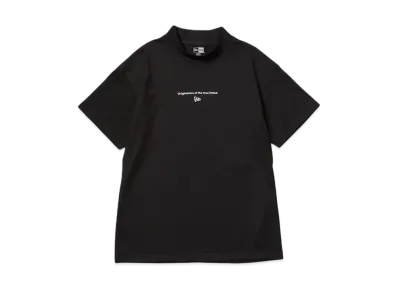 NEW ERA Golf Women's Short Sleeve Rib Mid Neck T-Shirt Circle OOTTF "Black"