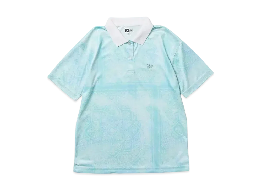 NEW ERA Golf Women's Short Sleeve Kanoko Tech Polo Shirt Bandana "Beach Kiss Blue"