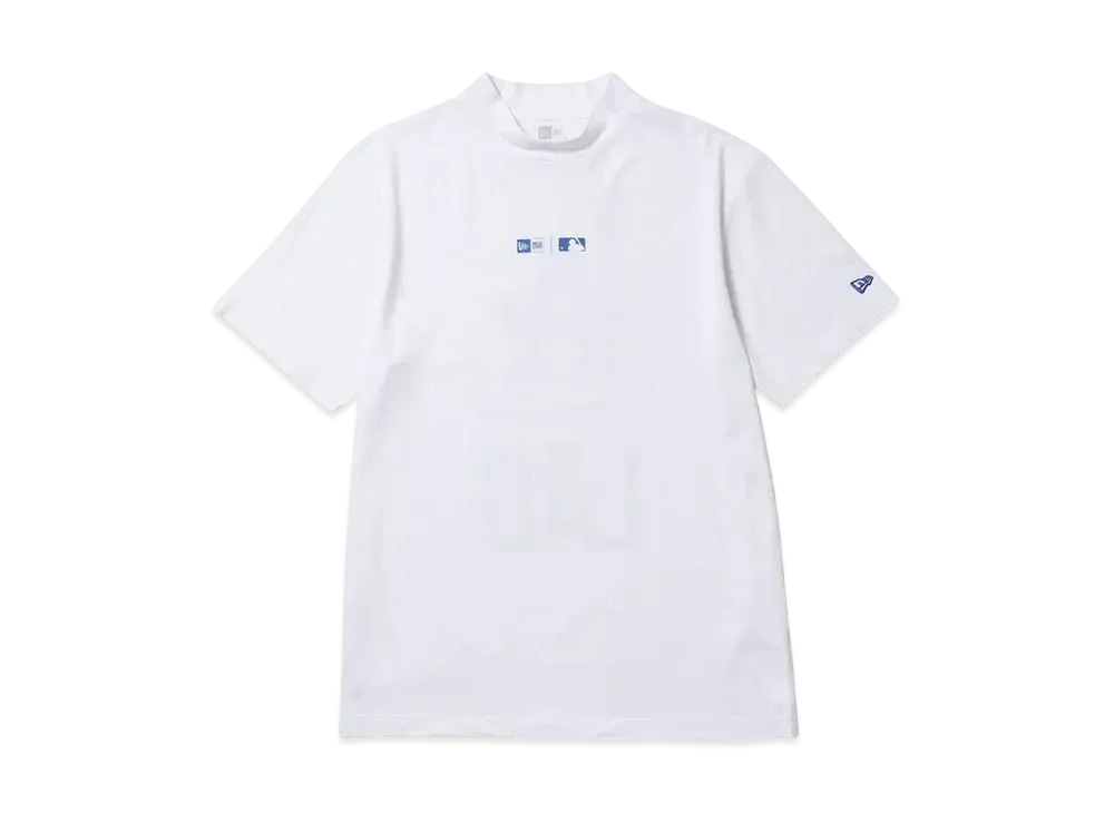 NEW ERA Golf Short Sleeve Kanoko Mid-Neck T-Shirt Los Angeles Dodgers "White"