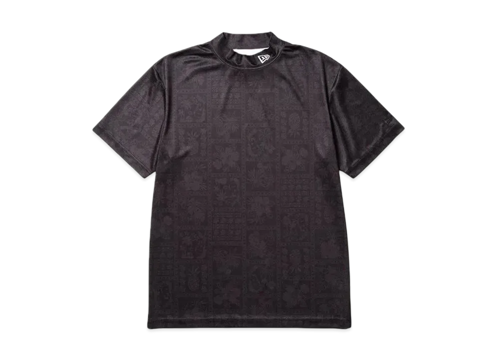 NEW ERA Golf Short Sleeve Kanoko Mid-Neck T-Shirt Bandana All Over "Black"