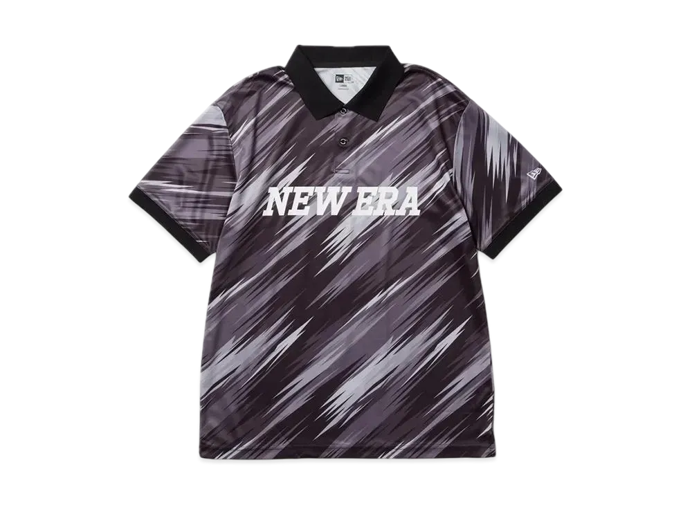 NEW ERA Golf Short Sleeve Kanoko Polo Shirt Palm Leaf Camo "Black"