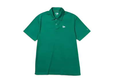 NEW ERA Golf Short Sleeve Kanoko Polo Shirt Vertical Logo "Emerald Green"