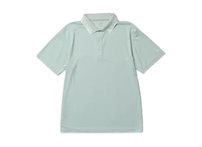 NEW ERA Golf Short Sleeve Kanoko Polo Shirt Collar Logo "Beach Kiss Blue"