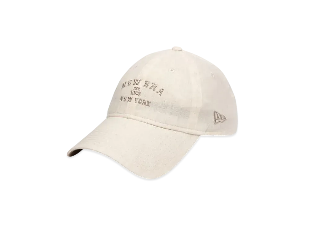 NEW ERA Golf Women's 9Twenty Long Visor Linen Dungaree "Ivory"