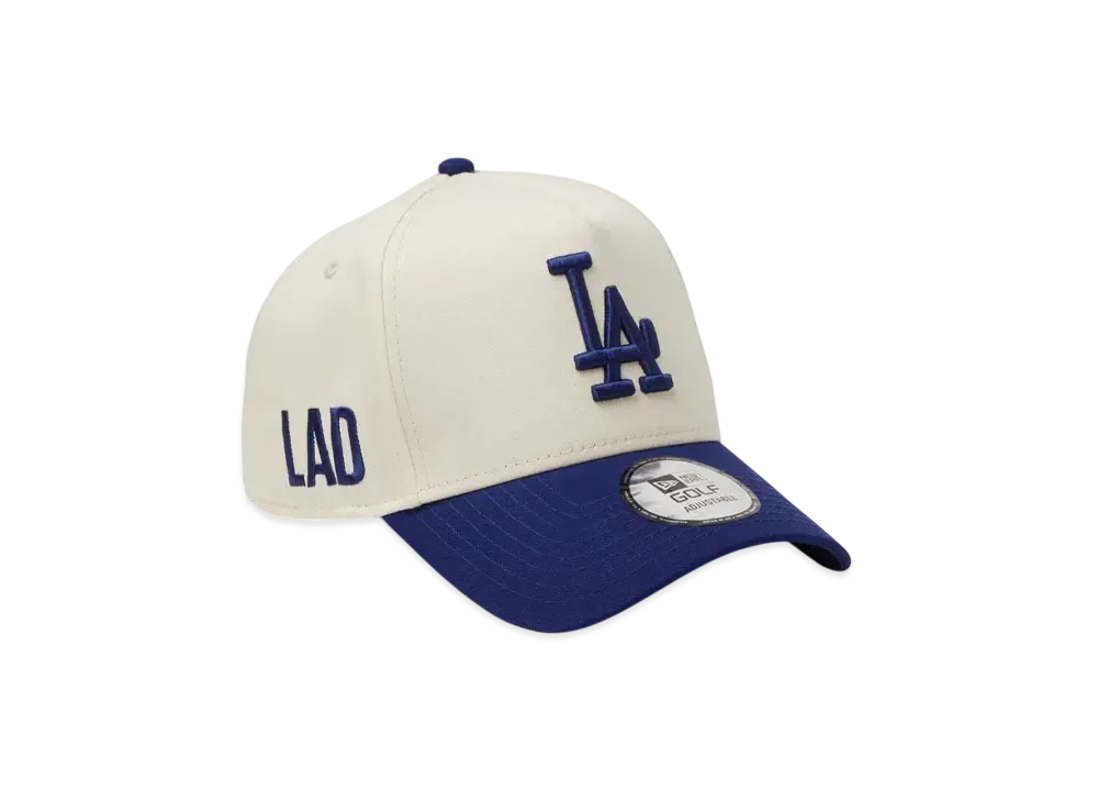 NEW ERA Golf 9Forty A-Frame MLB 2-Tone Los Angeles Dodgers "Chrome/Dark Royal"