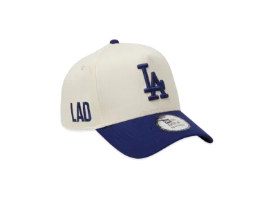 NEW ERA Golf 9Forty A-Frame MLB 2-Tone Los Angeles Dodgers "Chrome/Dark Royal"