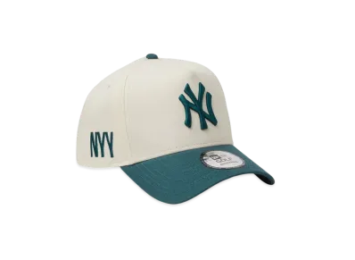 NEW ERA Golf 9Forty A-Frame MLB 2-Tone New York Yankees "Chrome White/Pine Needle Green"