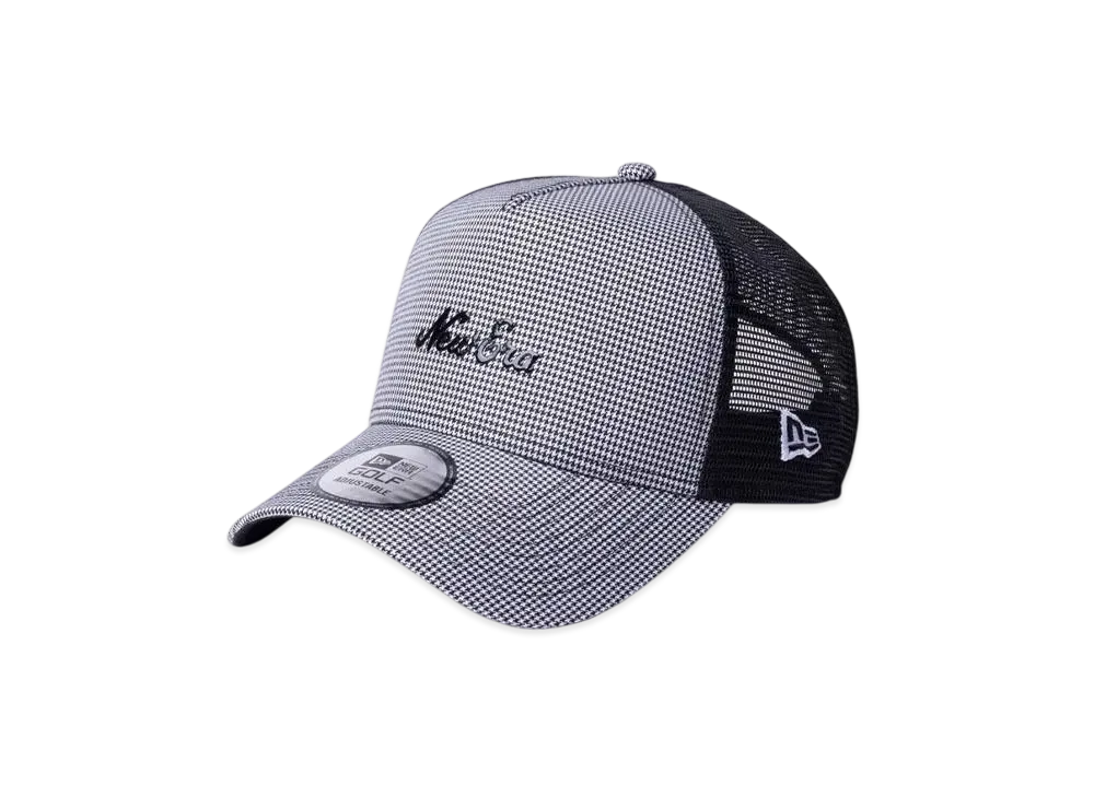 NEW ERA Golf 9Forty A-Frame Tracker Houndstooth "Black"