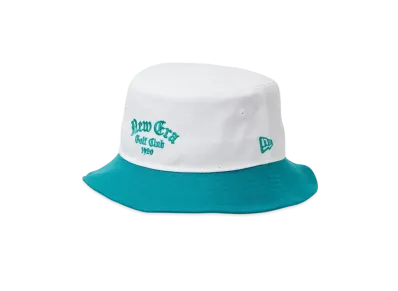 NEW ERA Golf Bucket 01 Old English "White/Green Forest"