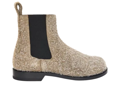 LOEWE Campo Chelsea Boot in Brushed Suede "Khaki Green"