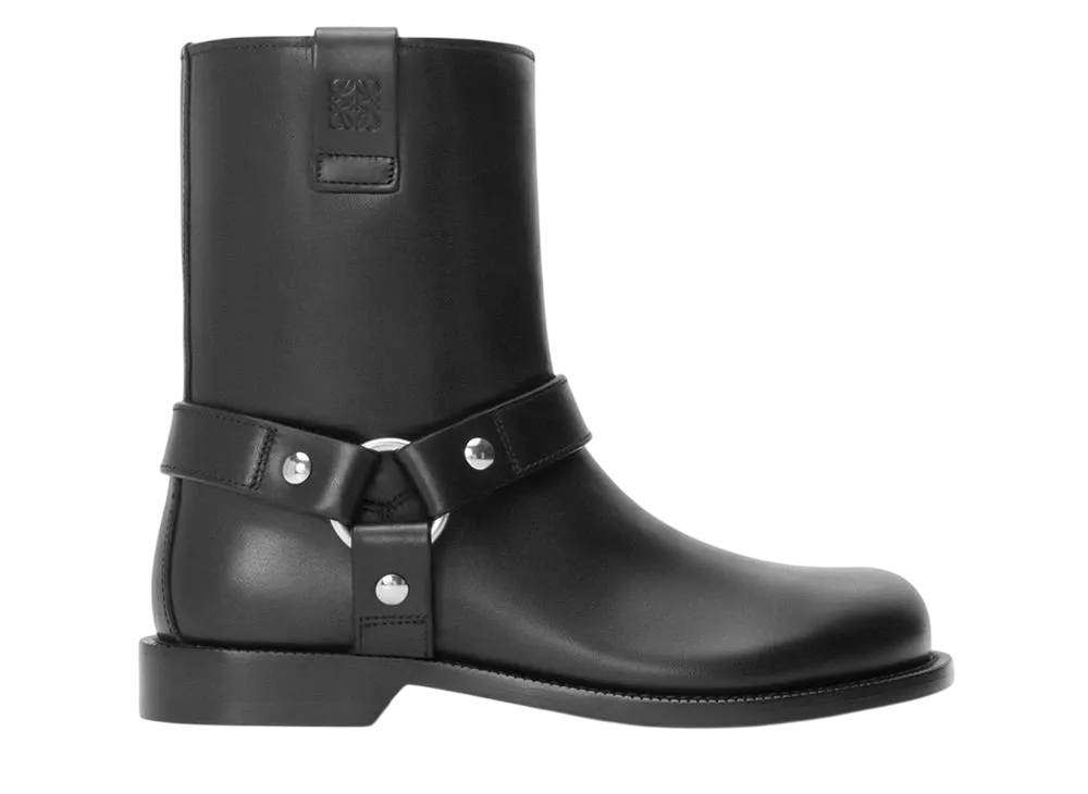 ロエベ カンポ バイカーブーツ カーフ "ブラック"