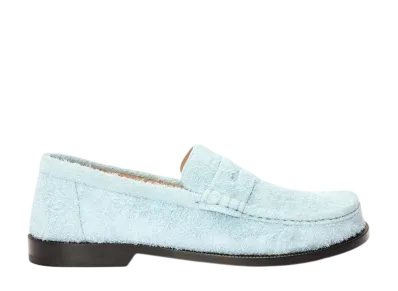 LOEWE Campo Loafer in Brushed Suede "Baby Blue"