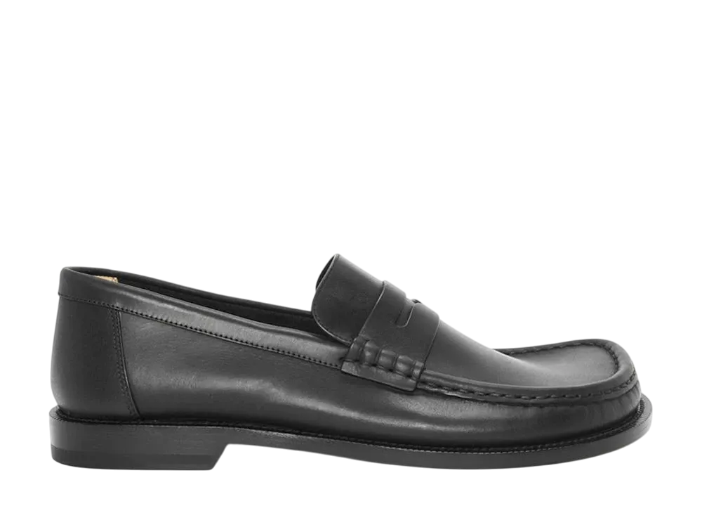 ロエベ カンポ ローファー カーフ "ブラック"