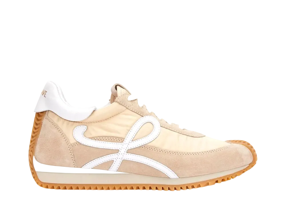 ロエベ ウィメンズ フローランナー ナイロン&スウェード "ライトパウダー"