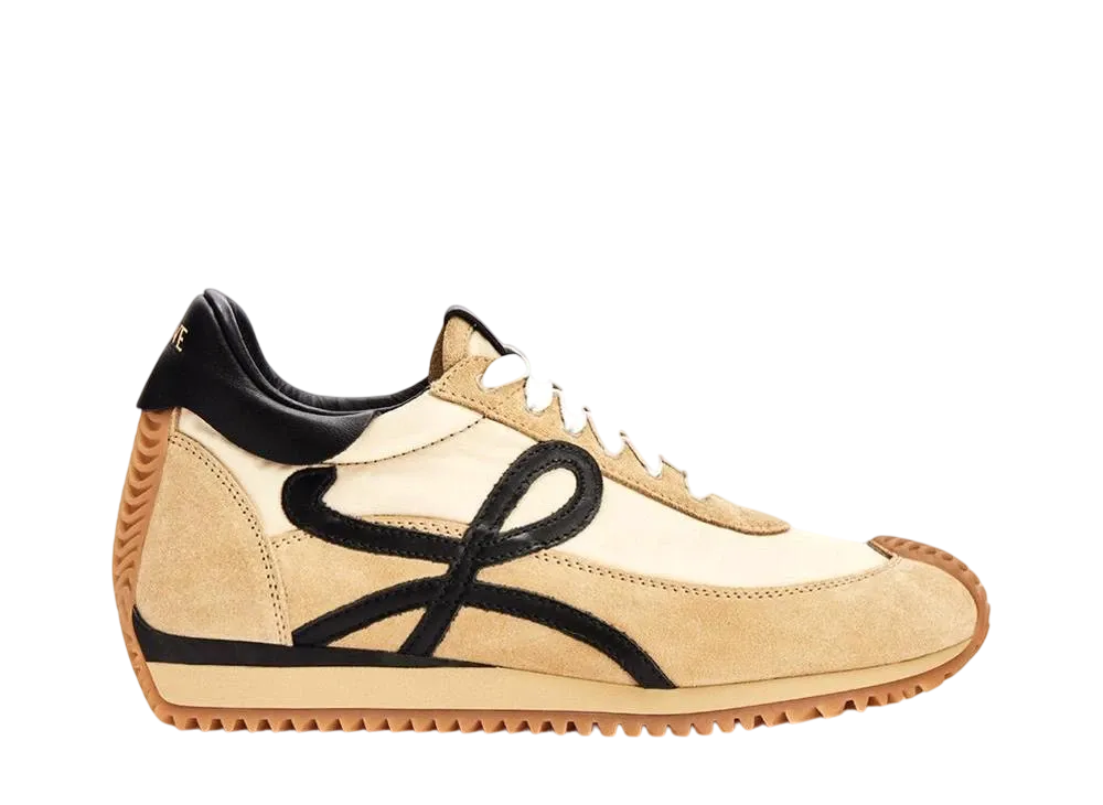 ロエベ ウィメンズ フローランナー スウェード＆ナイロン "ゴールド/ブラック"