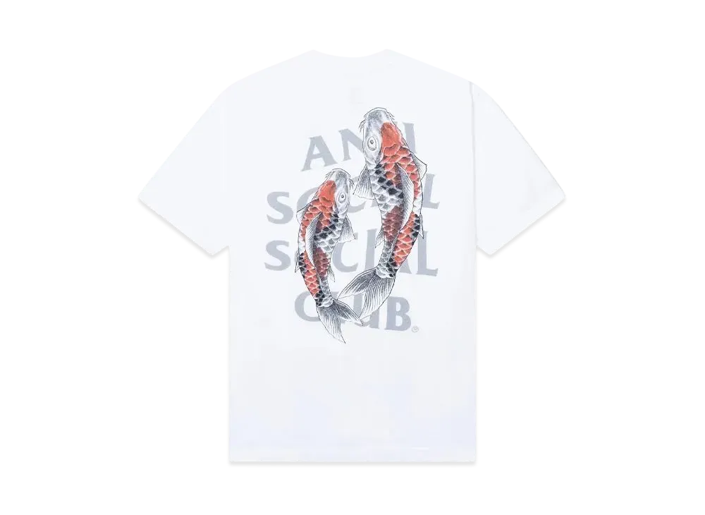 ANTI SOCIAL SOCIAL CLUB KOI USA Made S/S Tee "White"
