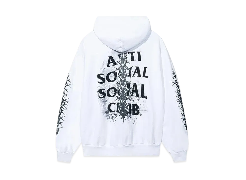 ANTI SOCIAL SOCIAL CLUB Anguish USA MADE Made Hoodie "White"