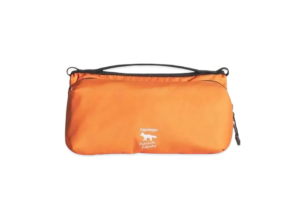 Maison Kitsune x Topologie Medium Bottle Sacoche "Marigold Red"