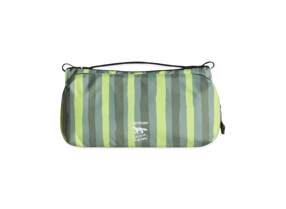 Maison Kitsune x Topologie Medium Bottle Sacoche "Citron Vert Print"