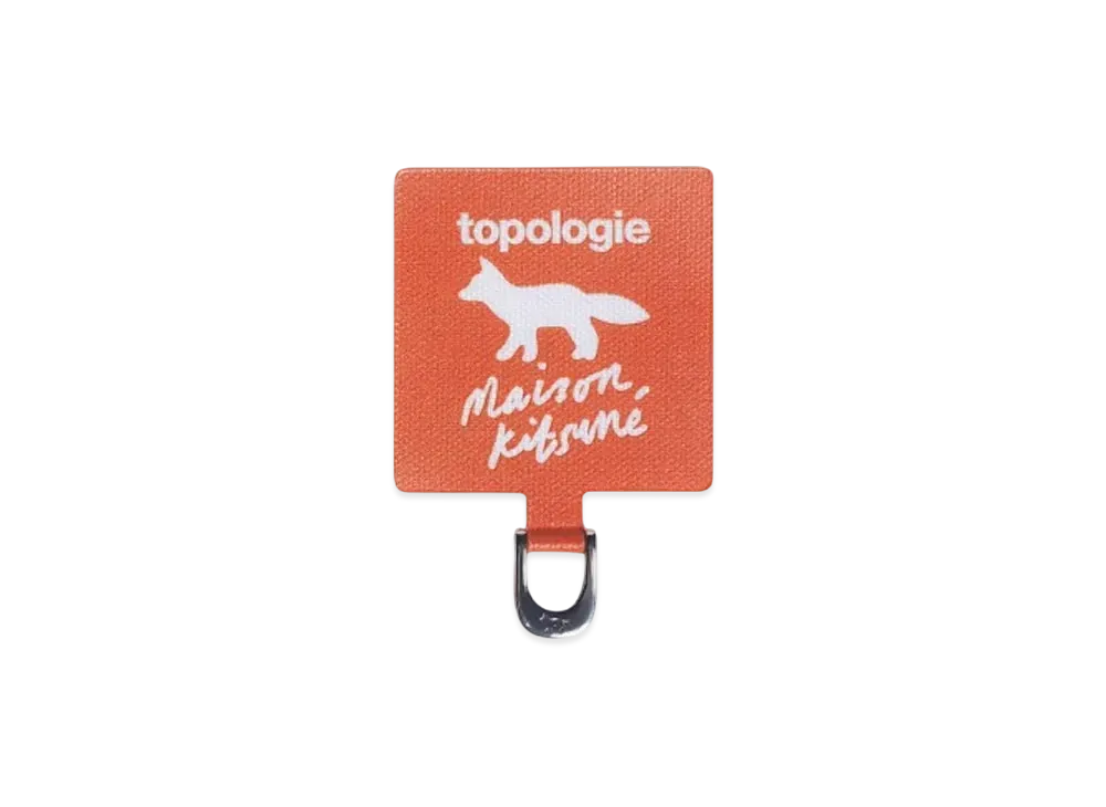 Maison Kitsune x Topologie Phone Strap Adapter "Marigold Red"