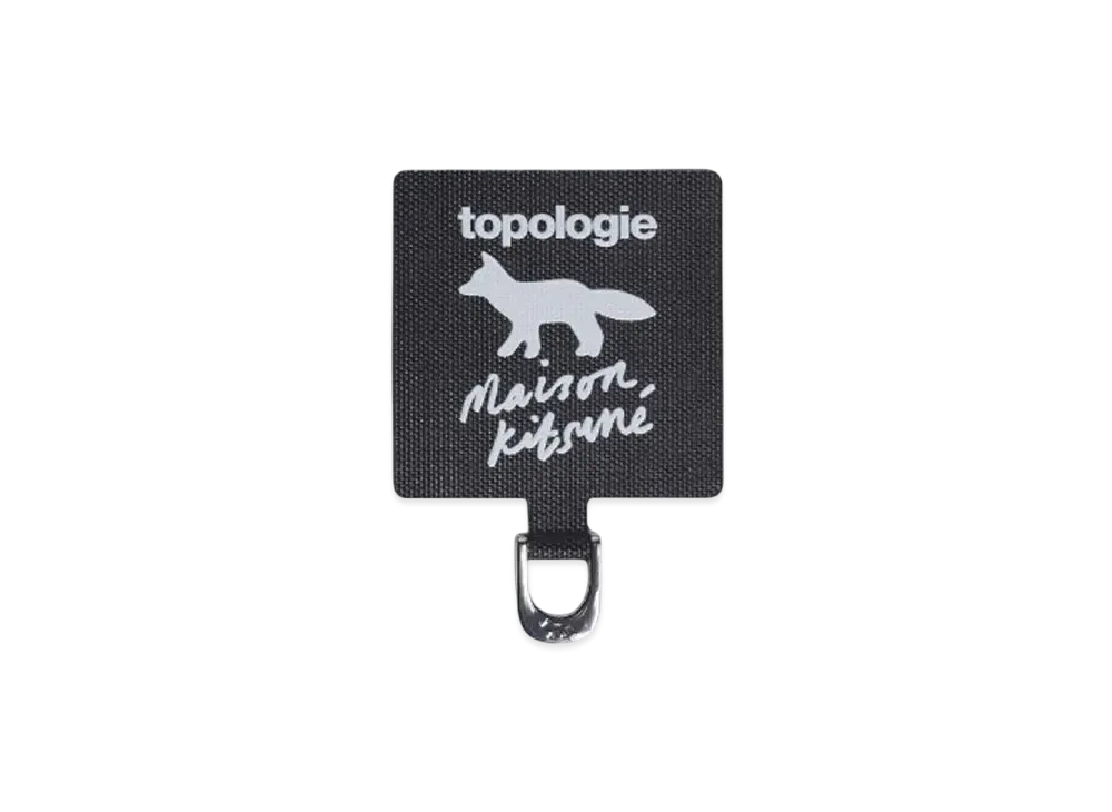 Maison Kitsune x Topologie Phone Strap Adapter "Black"