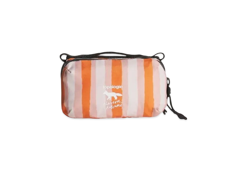 Maison Kitsune x Topologie Mini Bottle Sacoche "Marigold Red Print"