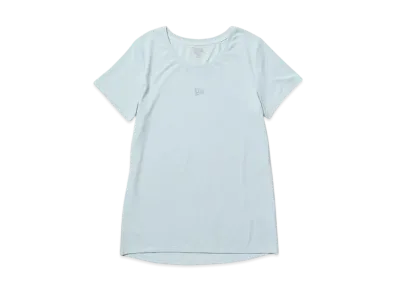 NEW ERA Performance Apparel Women's Short Sleeve Tech Mid-Length T-Shirt "Misty Blue"