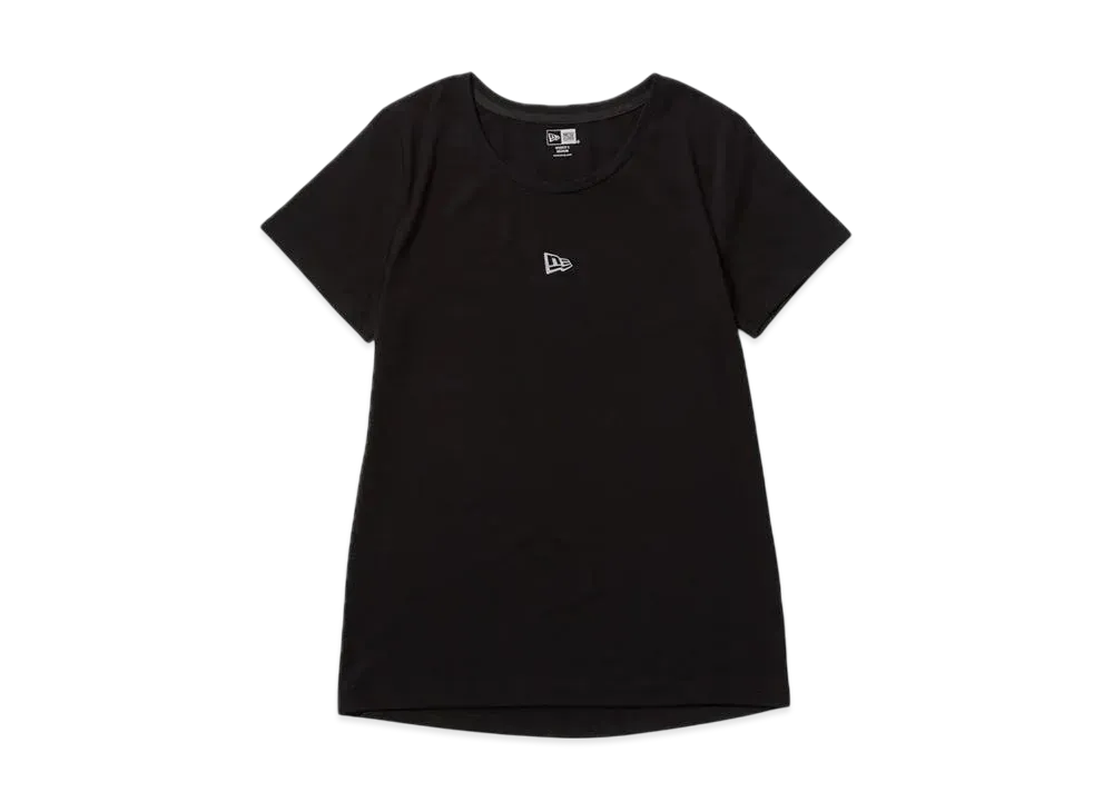 NEW ERA Performance Apparel Women's Short Sleeve Tech Mid-Length T-Shirt "Black"