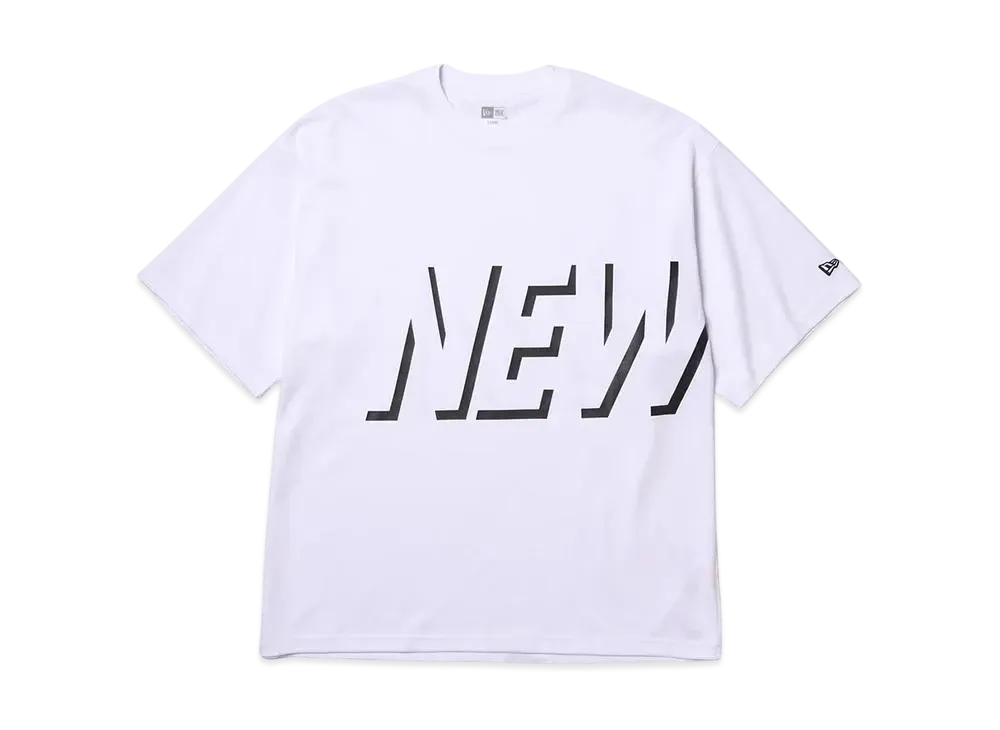 NEW ERA Performance Apparel Short Sleeve Oversized Performance T-Shirt Shadow Wordmark "White"