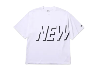 NEW ERA Performance Apparel Short Sleeve Oversized Performance T-Shirt Shadow Wordmark "White"