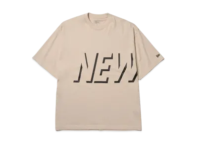 NEW ERA Performance Apparel Short Sleeve Oversized Performance T-Shirt Shadow Wordmark "Stone"