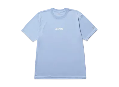 NEW ERA Performance Apparel Short Sleeve Tech T-Shirt Wordmark Regular Fit "Light Blue"