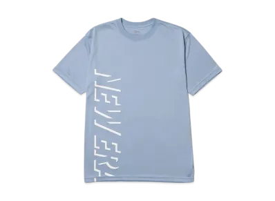 NEW ERA Performance Apparel Short Sleeve Tech T-Shirt Shadow Wordmark Regular Fit "Light Blue"