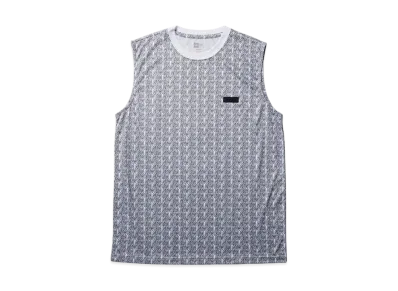 NEW ERA Performance Apparel Short Sleeve Tech Tank Top Allover Regular Fit "White"