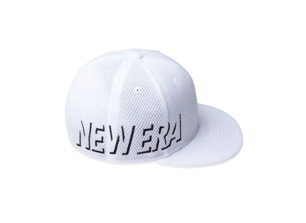 NEW ERA 59Fifty Performance Cap Spacer Mesh Essential Shadow Logo "White"