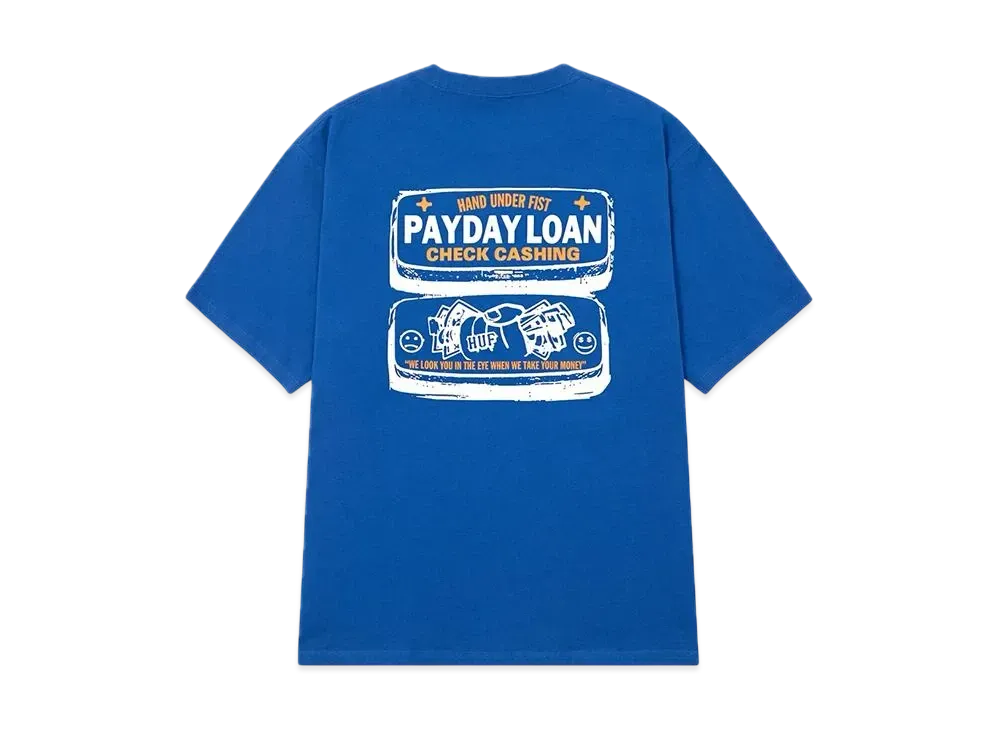 HUF Pay Day Tee "Cobalt Blue"