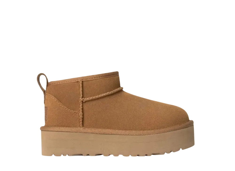アグ キッズ クラシック ウルトラ ミニ プラットフォーム "チェストナット" (キッズ)