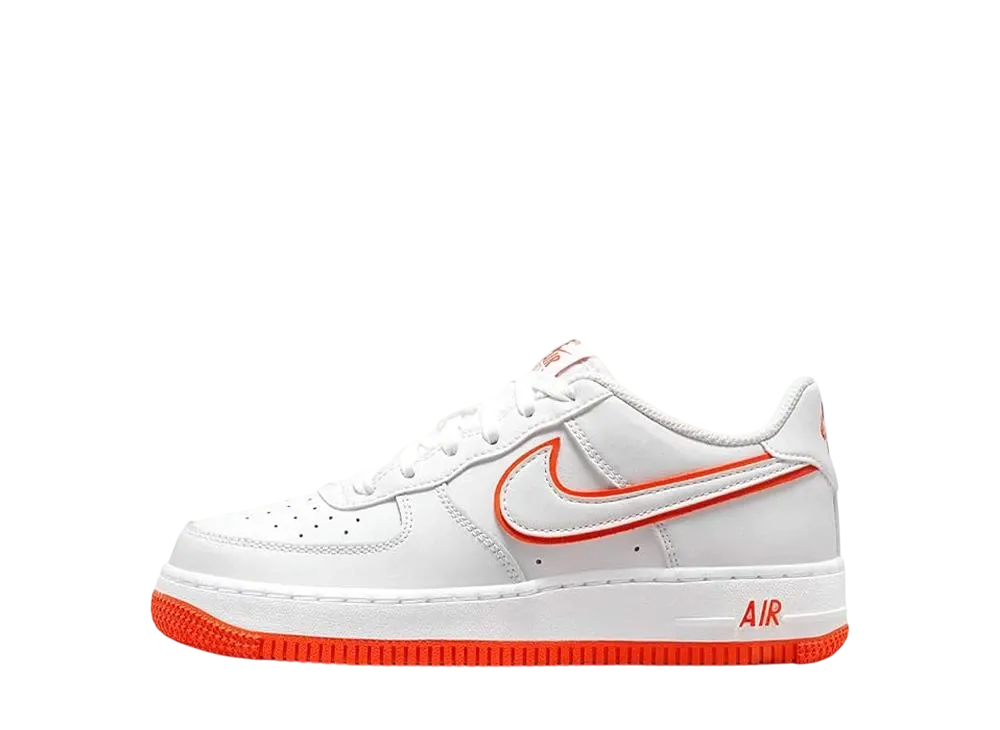 Nike GS Air Force 1 Low "White/Picante Red/White"